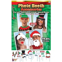 Christmas Photo Booth Accessories – 20 Piece Set