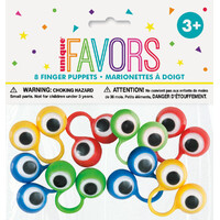 Googly Eyes Finger Puppets - 8 pack 