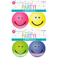 Smiley Face Note Pads - 6 pack assorted colours