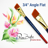 Prima Barton Creative Series Angle Flat Brush - 3/4" Red Tipped