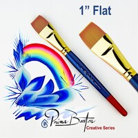 Prima Barton Creative Series Flat Brush - 1" Red Tipped
