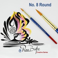 Prima Barton Creative Series Round Brush - No. 8 Red Tipped