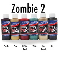ProAiir 2oz Hybrid Airbrush Makeup Set - Zombie II (2)  - 6 x 2oz Pack Collection