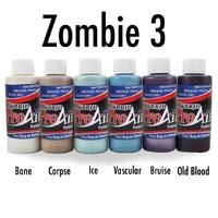 ProAiir 2oz Hybrid Airbrush Makeup Set - Zombie III (3)  - 6 x 2oz Pack Collection