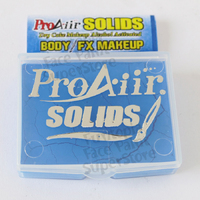 ProAiir Solid Singles - Neon Blue - Water Resistant Brush on Make Up singles - 14 grams