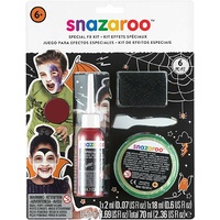 Snazaroo Special Effects Kit - gel blood, wax, spatula, cake blood, instruction bookelt