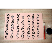 Sparkling Faces Practice Mat Board A3 - Plain - Light Skin Tone