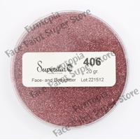 Superstar Cosmetic Glitter – Fine Laser Coral Holographic - 20g No. 406