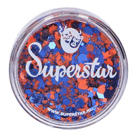 Superstar Chunky Glitter Cream Blend - Orange & Blue - 10g