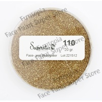Superstar Cosmetic Glitter – Fine Gold Dessert - 20g No.110