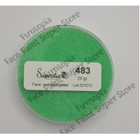 Superstar Cosmetic Glitter – Crystal Green UV Glow - 20g No. 483