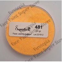 Superstar Cosmetic Glitter – Crystal Orange UV Glow - 20g No. 481