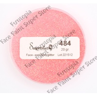 Superstar Cosmetic Glitter – Crystal Peach UV Glow - 20g No. 484