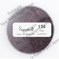 Superstar Cosmetic Glitter – Plum Purple - 20g No. 124