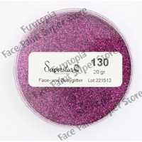Superstar Cosmetic Glitter – Fine Pink Rose - 20g No. 130
