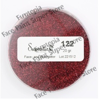 Superstar Cosmetic Glitter – Fine Fire Red - 20g No. 122