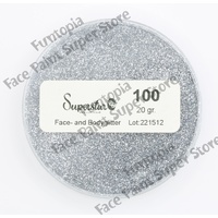 Superstar Cosmetic Glitter – Silver - 20g No. 100
