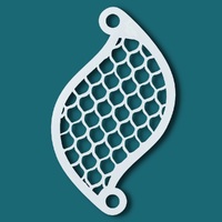 Superstar Mylar Reusable Stencil - Scales, Mermaid, Snake, Lizard No. 04
