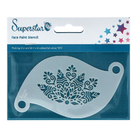 Superstar Mylar Reusable Stencil - Ice Snow Crown, Snowflake, Christmas No. 103
