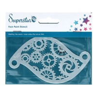 Superstar Mylar Reusable Stencil - Steam Punk, Cogs, Gears No. 10