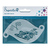 Superstar Mylar Reusable Stencil - Race Car, Flags No. 61