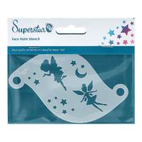 Superstar Mylar Reusable Stencil - Little Fairies, Fairy, Stars and Moon No. 77