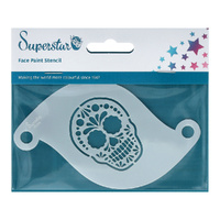 Superstar Mylar Reusable Stencil - Sugar Skull No. 90