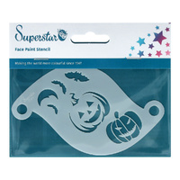 Superstar Mylar Reusable Stencil - Spooky Halloween Pumpkins, Bats, Moon No. 91