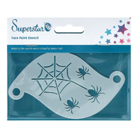 Superstar Mylar Reusable Stencil - Scary Spiders with Web No. 92