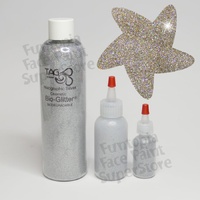 TAG Body Art BIO Biodegradable Cosmetic Glitter - Holographic Silver - 250ml