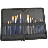 TAG Body Art Brush Set - 14 x brushes plus brush case wallet