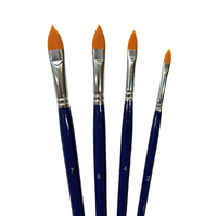 TAG Body Art Petal Flora Brush Set -  Set of 4 - Sizes 2, 4, 6 & 7