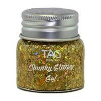 TAG Body Art 20ml Chunky Glitter Gel - Gold
