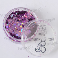 TAG Body Art Chunky Glitter 10g - Pink