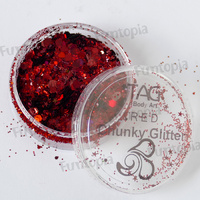 TAG Body Art Chunky Glitter 10g - Red