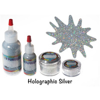 TAG 15ml Puffer Glitter Holographic Silver