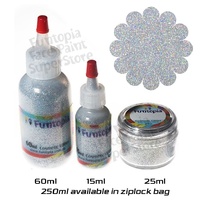 TAG Body Art Cosmetic Glitter - Holographic Silver - 15ml Puffer bottle