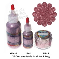 TAG Body Art Cosmetic Glitter - Rose Pink - 15ml Puffer Bottle