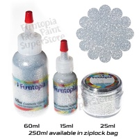 TAG Body Art Cosmetic Glitter - Silver - 15ml Puffer Bottle