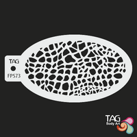 TAG Body Art Reusable Face Painting Stencil - Giraffe Print Texture - No. 73