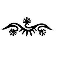 TAG Body Art Vinyl Glitter Tattoo Stencil - Wild Flower - No. 102