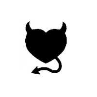 TAG Devil Heart Stencil No. 105 - 5 pk