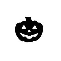 TAG Body Art Vinyl Glitter Tattoo Stencil - Halloween Pumpkin - No. 108