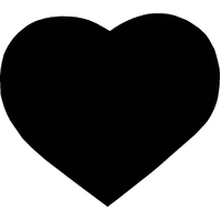 TAG Body Art Vinyl Glitter Tattoo Stencil - Love Heart - No. 126