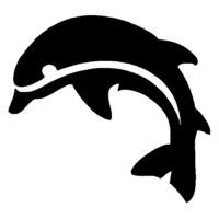 TAG Body Art Dolphin Stencil No. 14 - Single Stencil