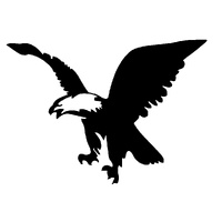 TAG Body Art Vinyl Glitter Tattoo Stencil - Eagle - No. 18 