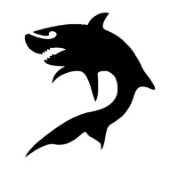 TAG Body Art Shark Stencil No. 20 - Single Stencil