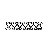 TAG Body Art Vinyl Glitter Tattoo Stencil - Tattoo Entwined Hearts - No. 24 