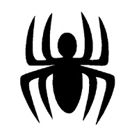 TAG Body Art Vinyl Glitter Tattoo Stencil - Little Spider - No. 45 