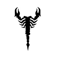 TAG Body Art Vinyl Glitter Tattoo Stencil - Scorpion - No. 48